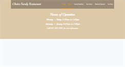 Desktop Screenshot of chutesfamilyrestaurant.com